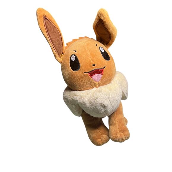 Eevee Standing Pokemon Plush Toy Stuffed Animal 9” Wicked Cool Toys Nintendo - Picture 4 of 11